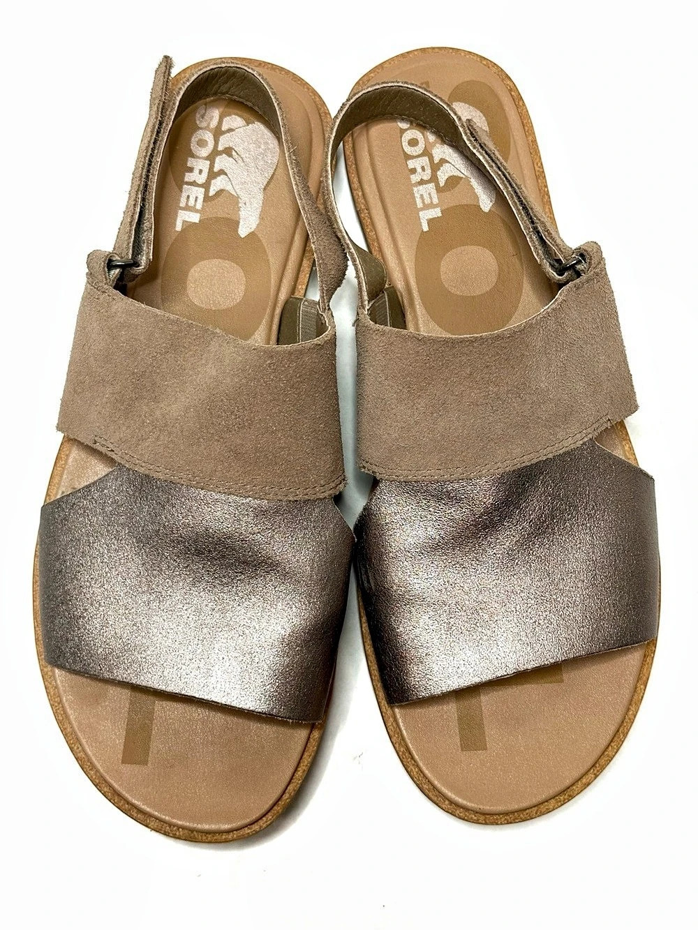 Sorel Ella ll Tan Suede Leather Slingback Sandal
